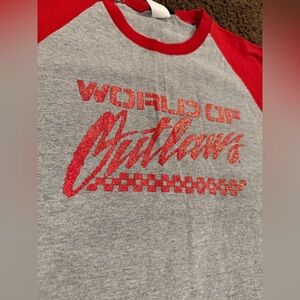 VINTAGE World of Outlaws Sprint Car Dirt Track Racing Sparkle MUST SEE